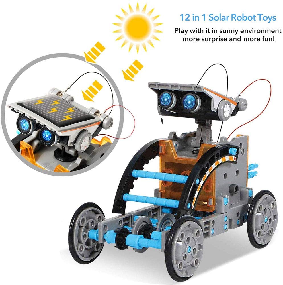 Đồ Chơi Robot Năng Lượng Mặt Trời 13 Trong 1 Cho Bé Trai 8-10 Tuổi