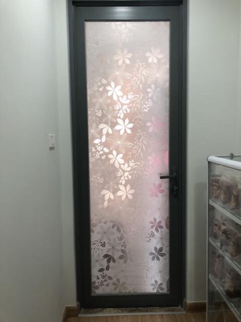 Dán kính lá sắn trắng khổ 90cm