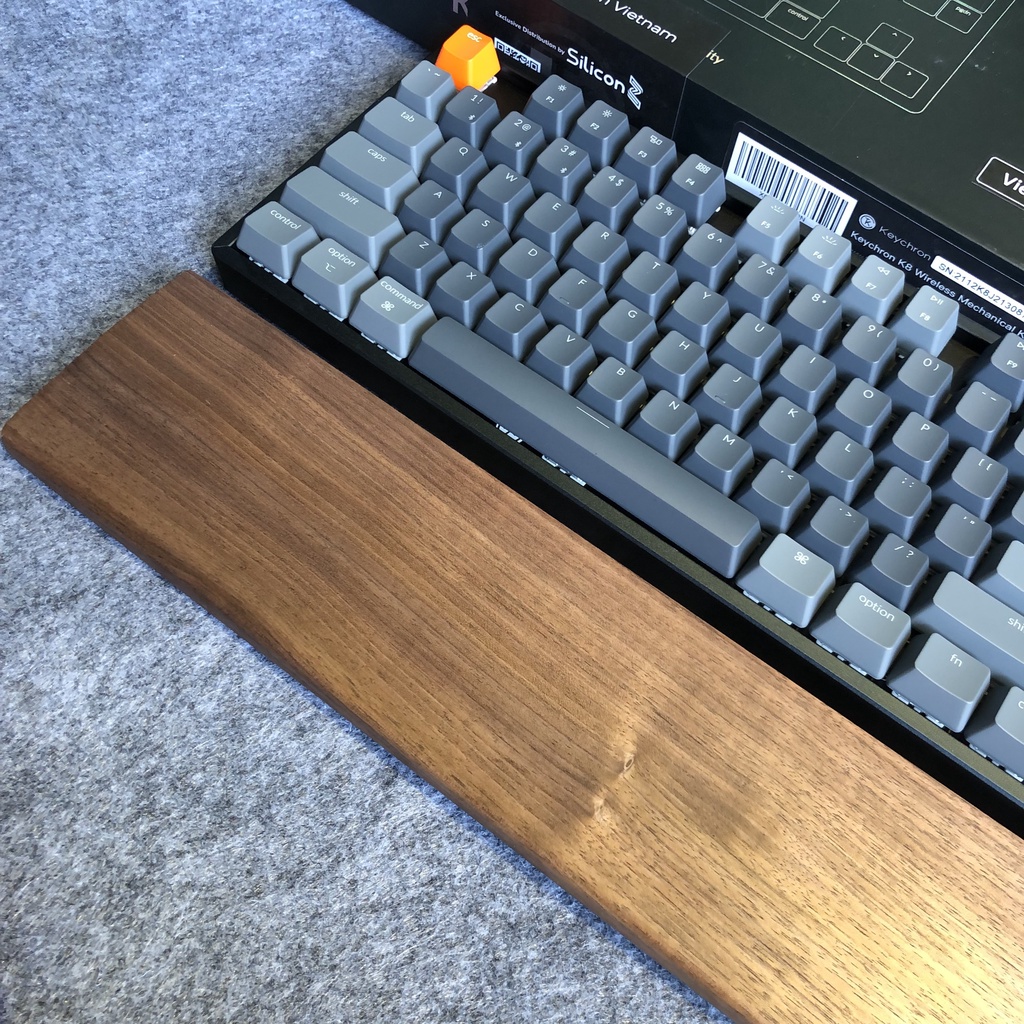 Bàn phím cơ không dây Keychron K8 Hotswap Led RGB - Tặng kèm kê tay gỗ chính hãng