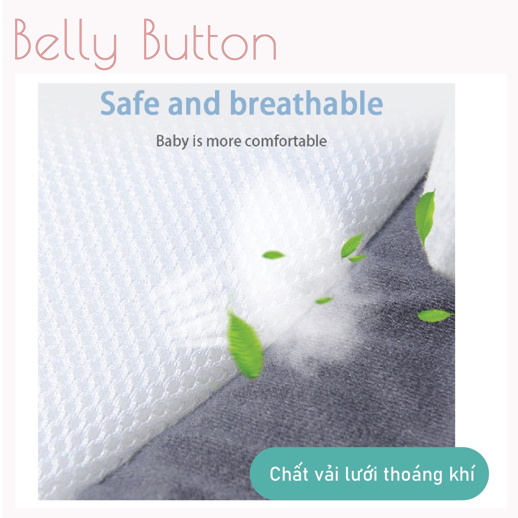 Đệm Ngủ Đúng Tư Thế Có Gối Nghiêng Chống Trào Ngược, Giúp Bé Ngủ Ngoan, Chống Méo Đầu, Cố Định Tư Thế