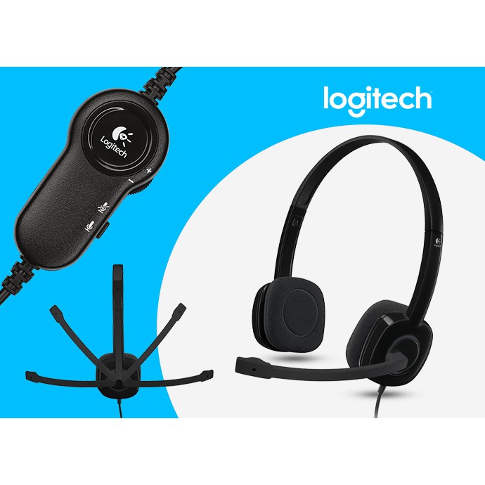 Tai nghe Logitech Stereo Headset H151 - 1 Jack cắm - Hàng chính hãng