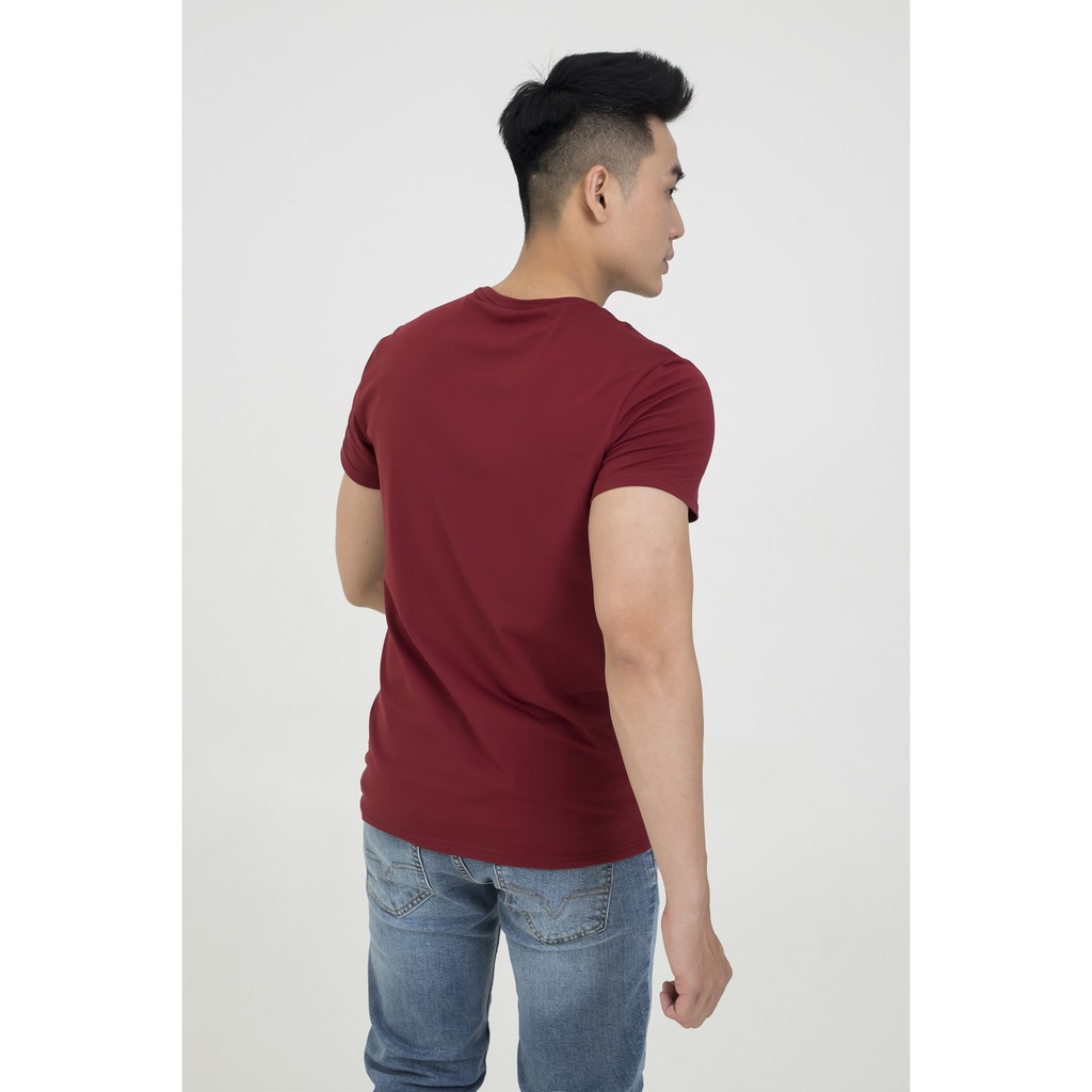 Áo thun nam DARNELL kẻ ngực cổ tròn chất cotton cao cấp mềm mịn thoáng mát trẻ trung DN09