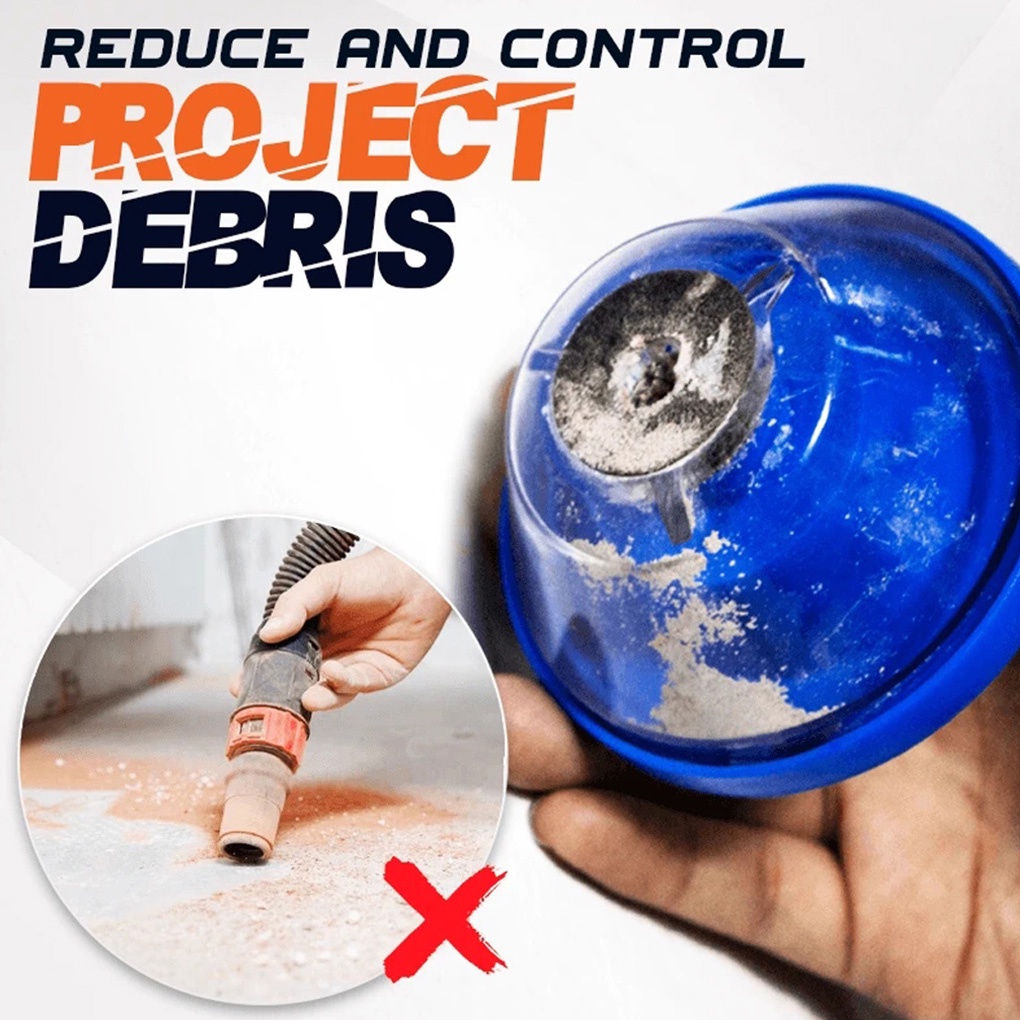 [Coco] Drill Dust Cover Plastic Drill Ash Collector Non-slip Hammer Dust Bowl for Home Construction Site