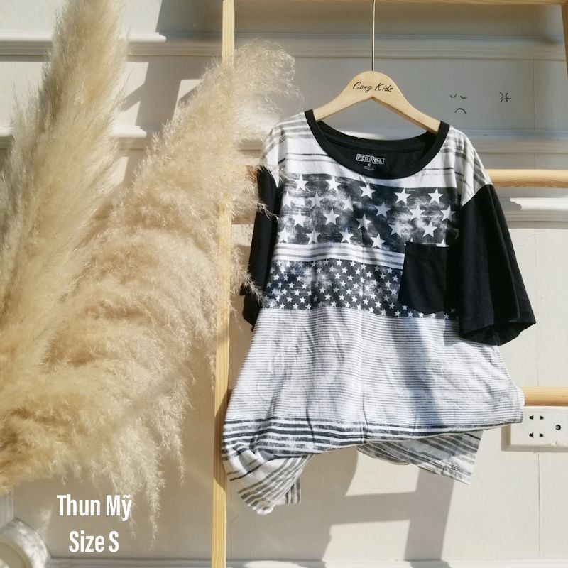 【THUN MỸ, 2HAND】Áo Thun Nam, Nữ, Vải Cotton 100%, 2Hand Dáng Tay Lỡ