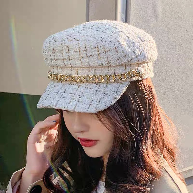 Mũ dạ nồi hải quân Beret phong cách Hàn Quốc cực xinh
