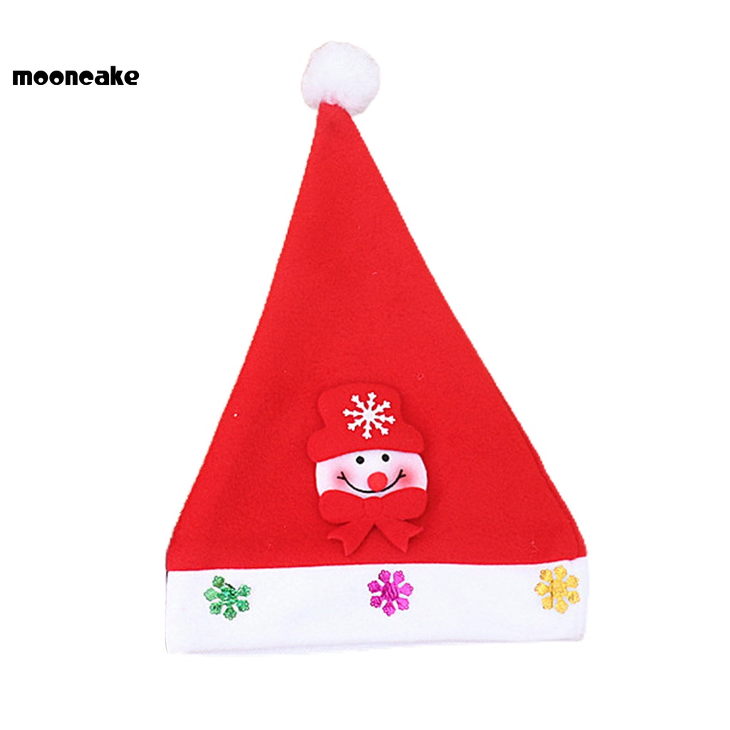 Mũ len giáng sinh có quả bóng và đèn mẫu hoa tuyết và ông già noel/ chú nai giữ ấm hóa trang trong tiệc