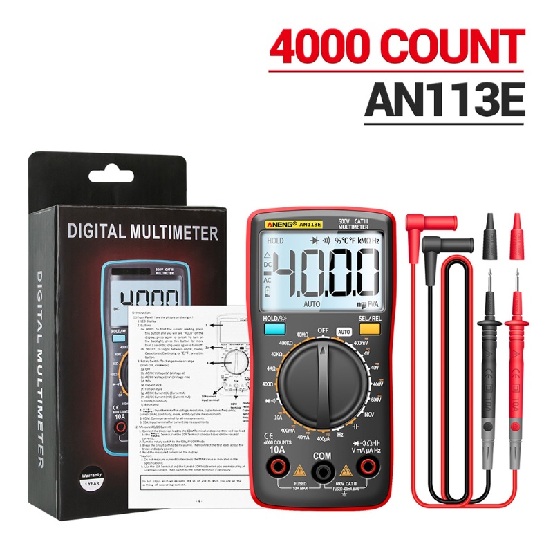 Vạn Năng Kế Kỹ Thuật Số AC / for DC 4000 Counts Chuyên Dụng Chất Lượng Cao