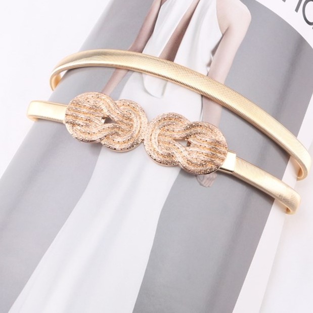 Đai váy HỢP KIM LÁ XOẮN cài trước