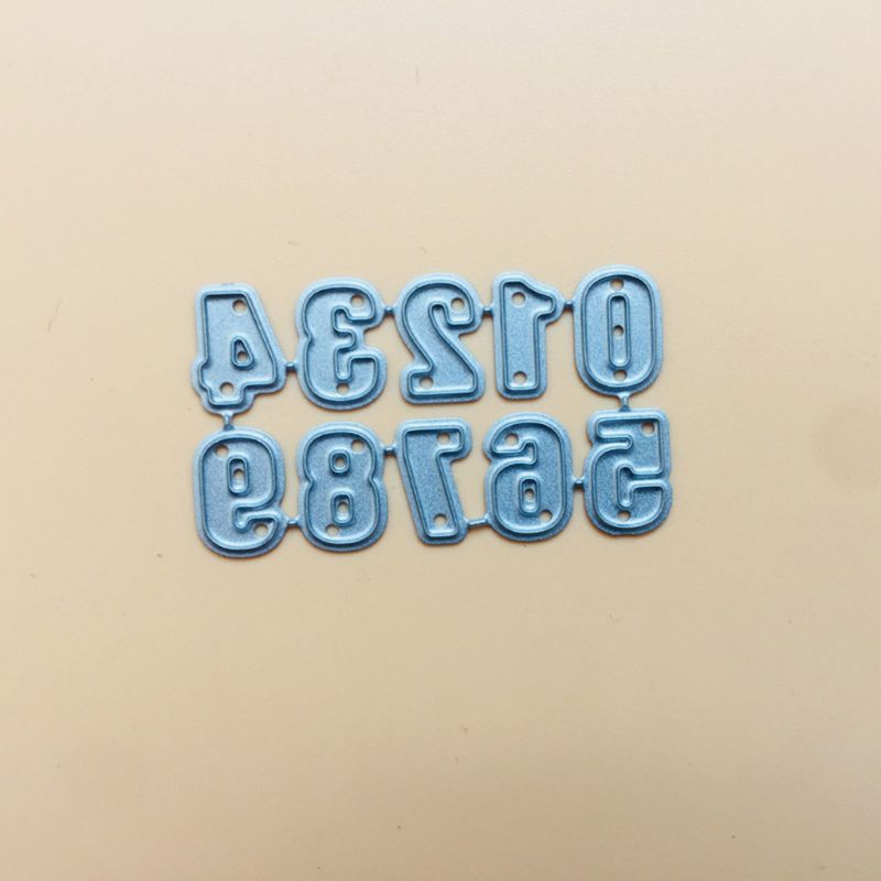 Khuôn Cắt Giấy Kim Loại Hình Chữ Số Độc Đáo