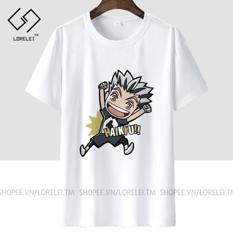 Áo thun Haikyu Vua Bóng Chuyền Kotaro Bokuto Chibi ngắn tay