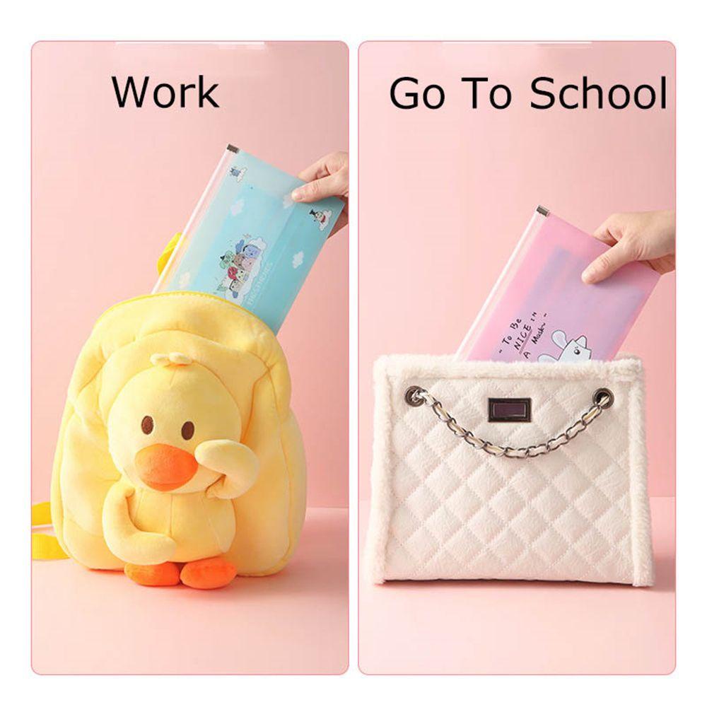 BEAUTY Bộ 4 Túi Đựng Đồ Du Lịch Họa Tiết Hoạt Hình Dễ Thương