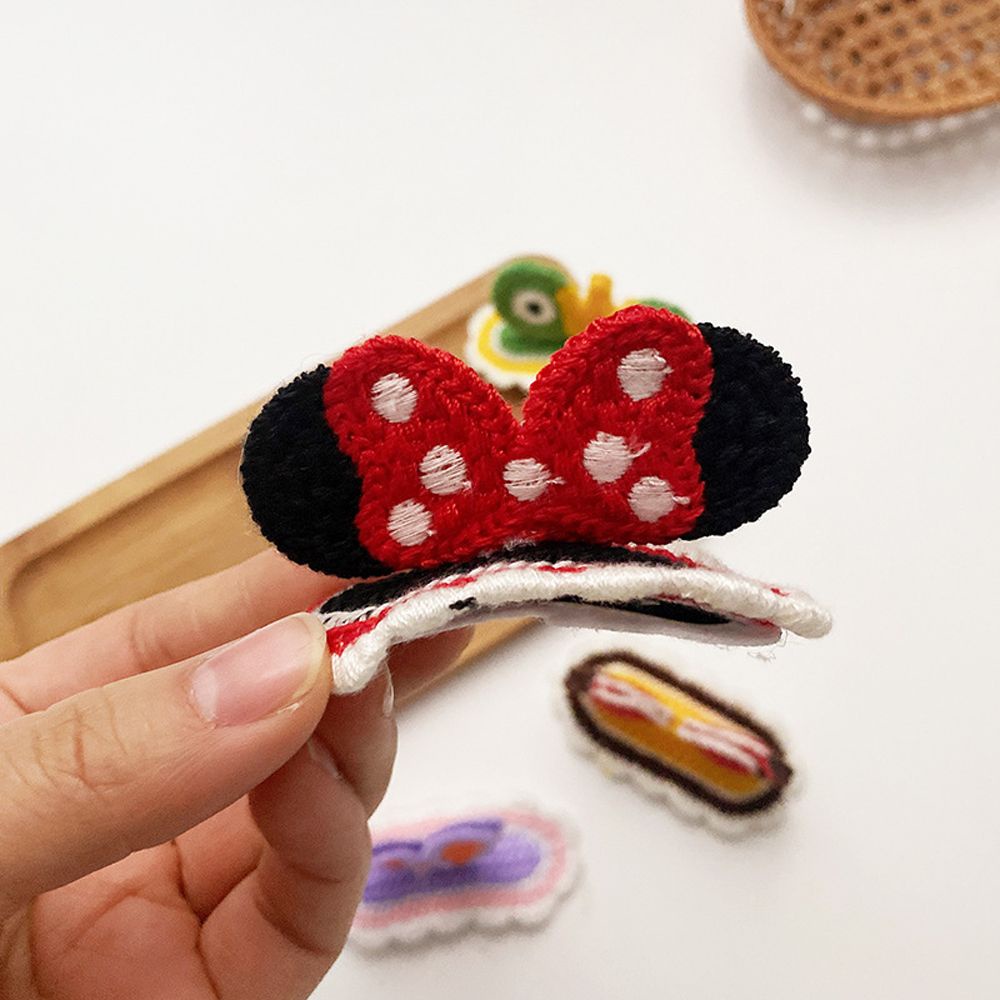 Kẹp tóc hình nơ họa tiết Minnie 3D dễ thương phong cách Hàn Quốc cho bé gái