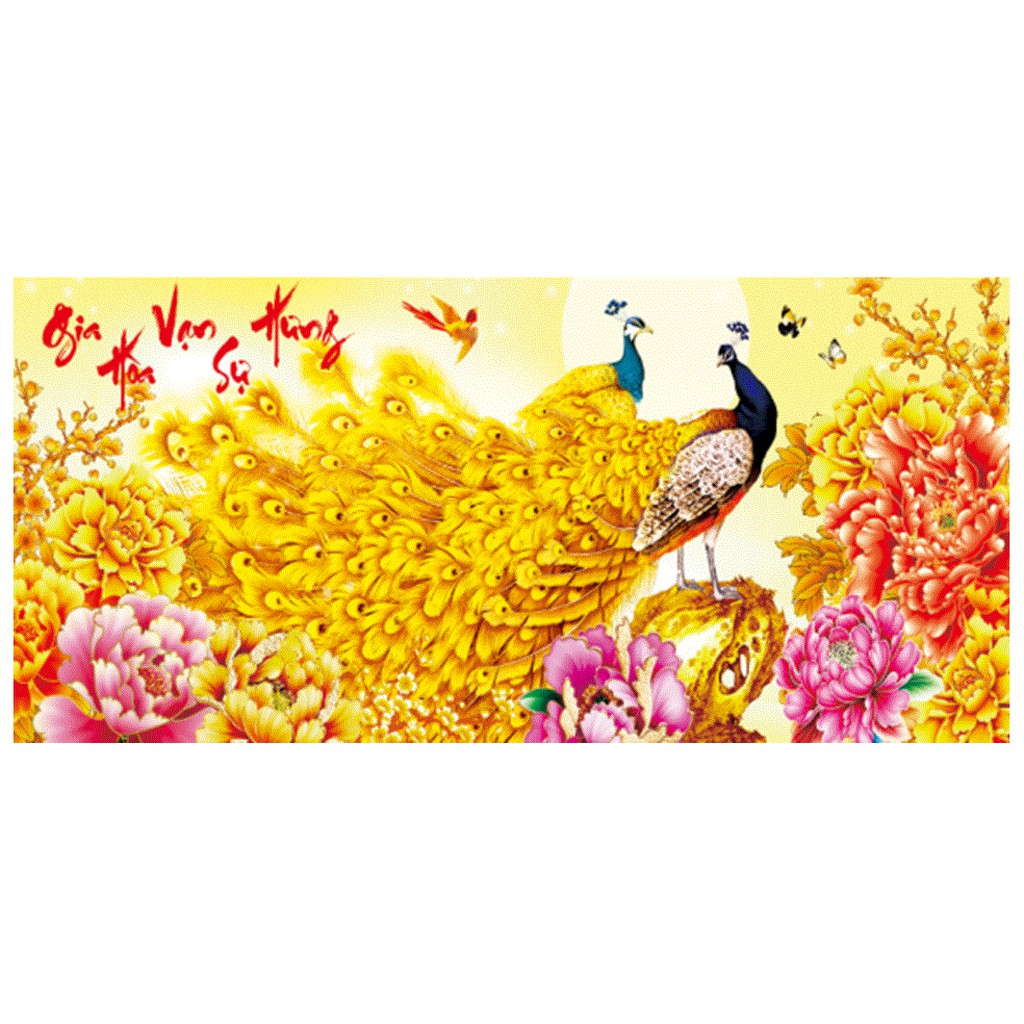 Tranh Đính Đá ABC 3D Gia Hoà Vạn Sự Hưng LV265 (KHÁCH TỰ ĐÍNH) KT:108X50CM