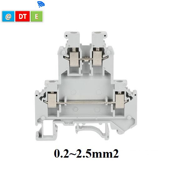 TERMINAL TÉP XÁM 2 TẦNG LOẠI VÍT 0.2-2.5mm2, Giá cho 10 cái / hộp