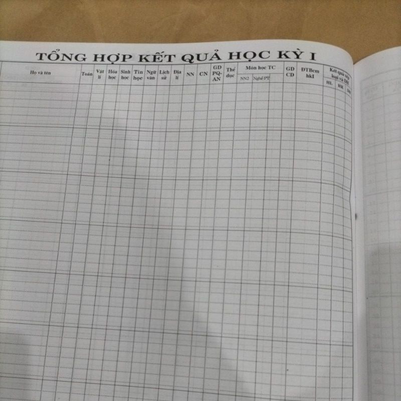 (4 quyển) Sổ theo dõi và đánh giá học sinh trung học phổ thông