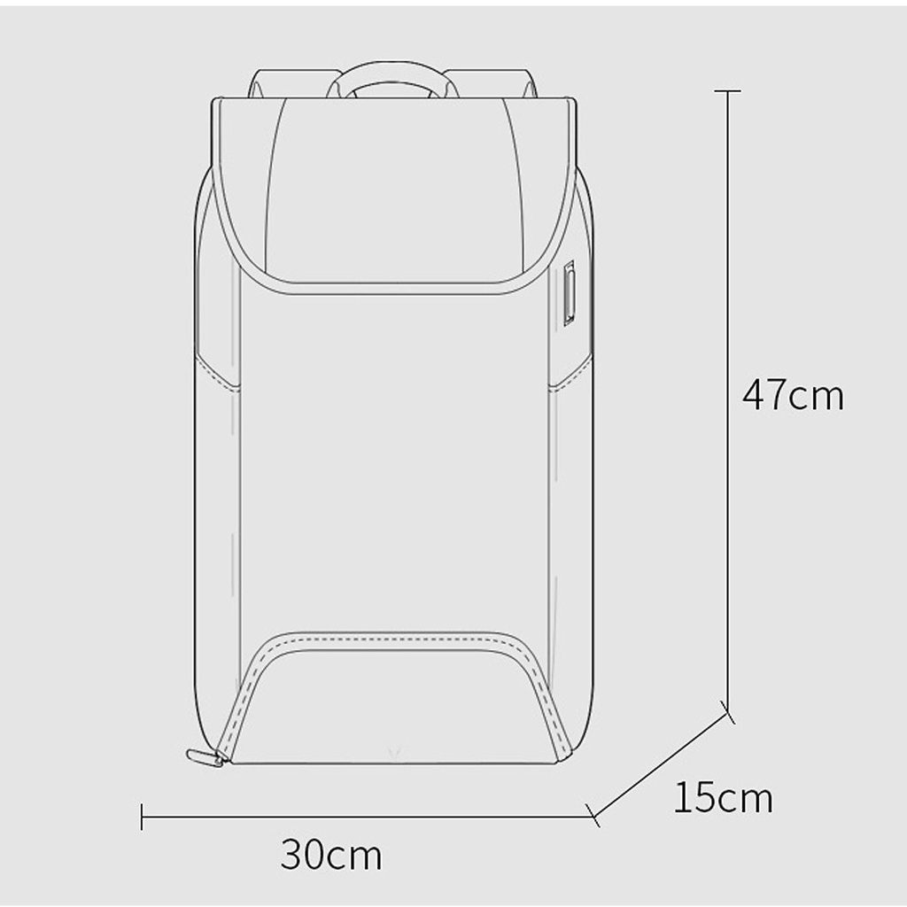Balo thời trang cao cấp để vừa laptop 15in6 công sở chống trộm dạng hộp phong cách mới – BLLT5528 BEE GEE