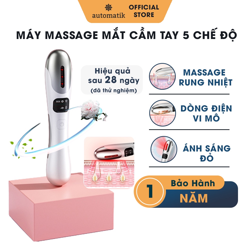 Máy Massage Mắt, Cây Lăn Mắt Mát Xa Thẩm Thấu Tinh Chất Giảm Nếp Nhăn Bọng Mắt Quầng Thâm Tăng Đàn Hồi Da- Automatik