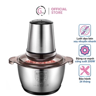 Máy xay thịt đa năng inox 4 lưỡi siêu khỏe, siêu bền