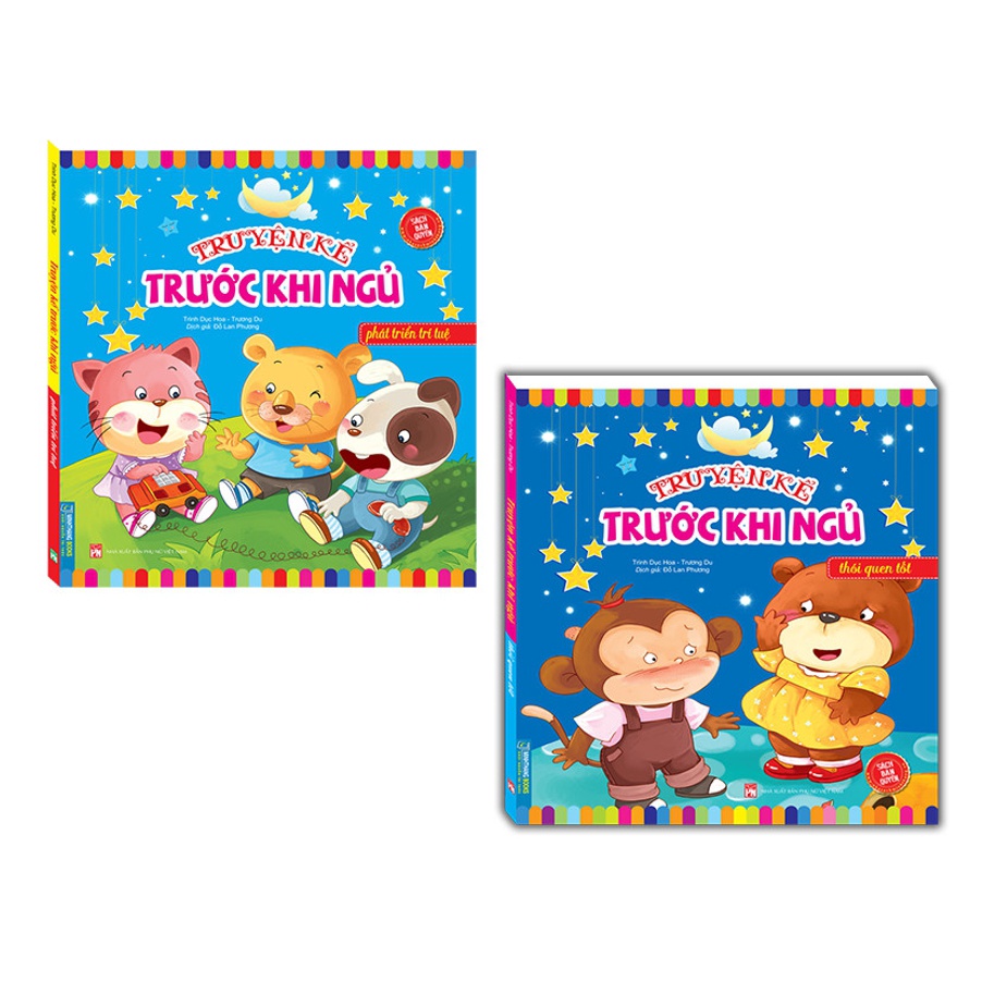 Sách - Combo 2 cuốn  Truyện kể trước khi ngủ Phát triển trí tuệ &amp; Thói quen tốt
