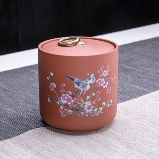 Hũ, Bình đựng trà bằng Gốm (cỡ lớn, nắp khít)