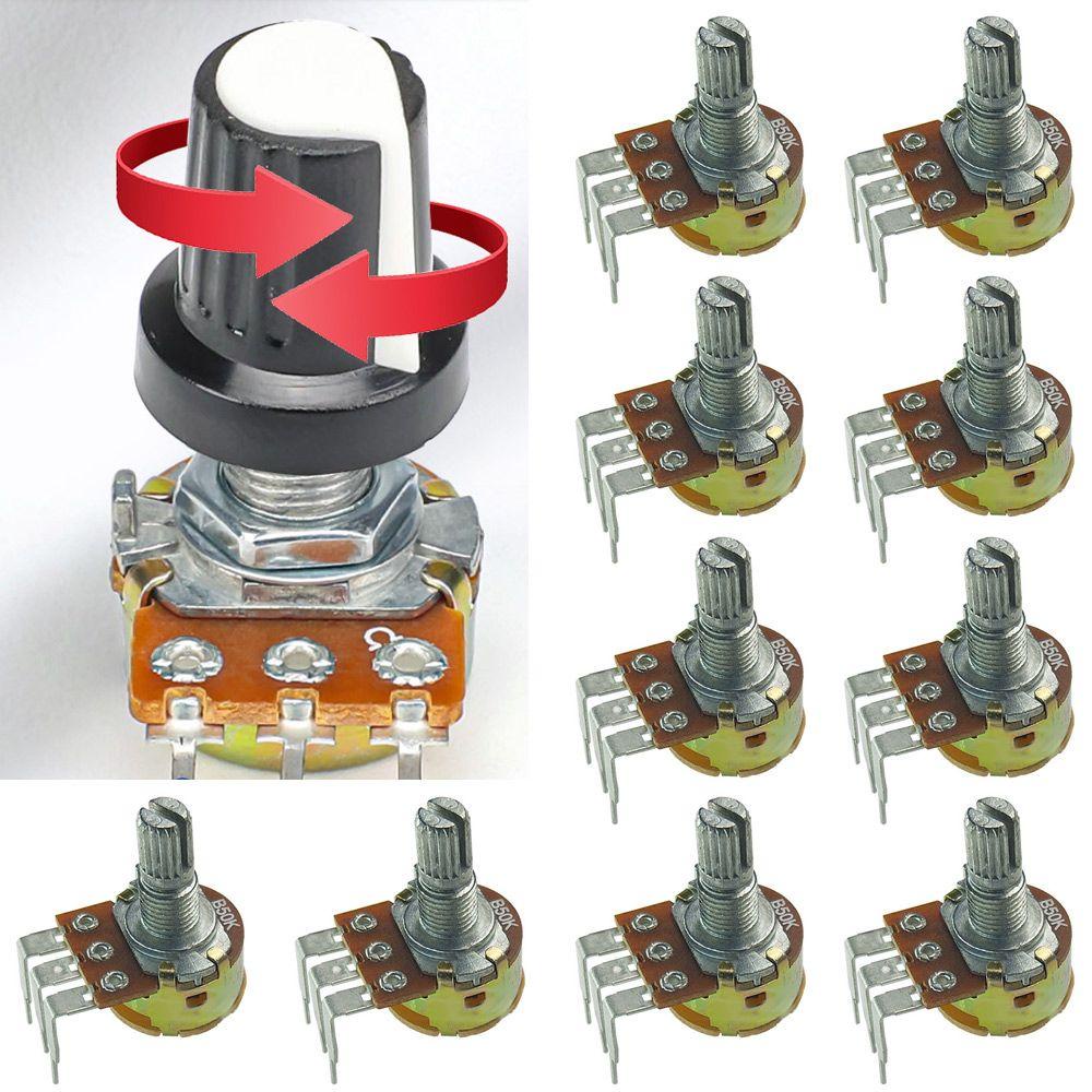 Set 10 Công Tắc Điều Chỉnh Độ Sáng Chân Bẻ Cong DAPHS WH148 5K 10K 50K 100K 500K