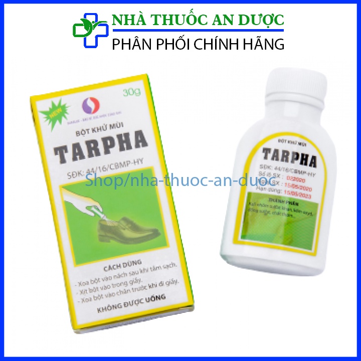 Bột khử mùi Tarpha - khử mùi hôi nách, hôi chân, giảm tiết mồ hôi - Lọ 30 gam | BigBuy360 - bigbuy360.vn