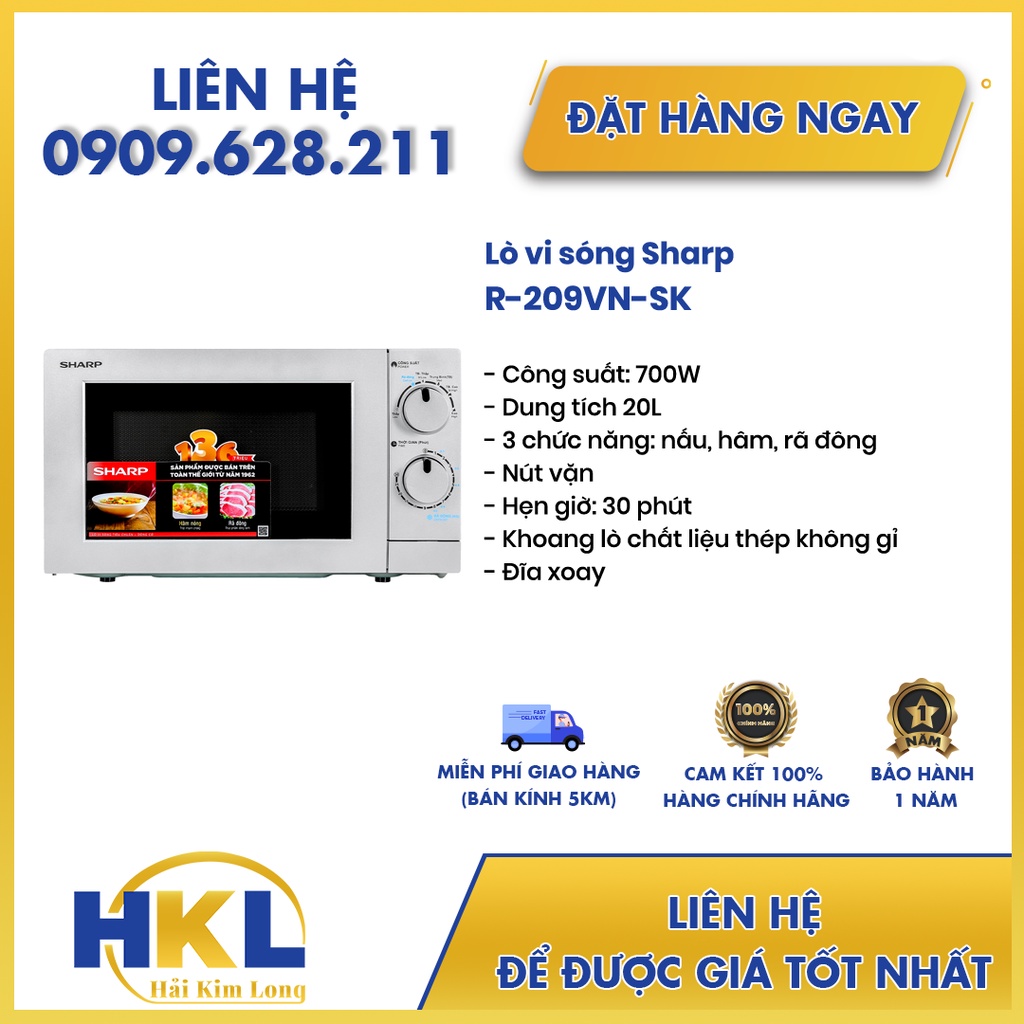 Lò vi sóng Sharp R-209VN-SK