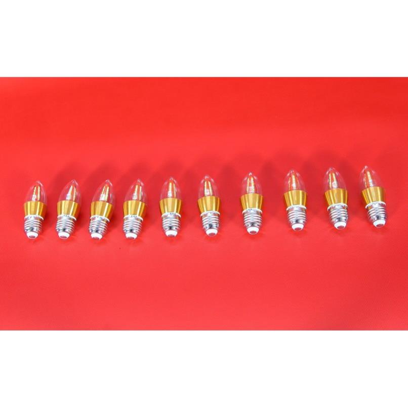 Bộ 20 bóng đèn LED C35 4W hình quả nhót viền vàng đui E27