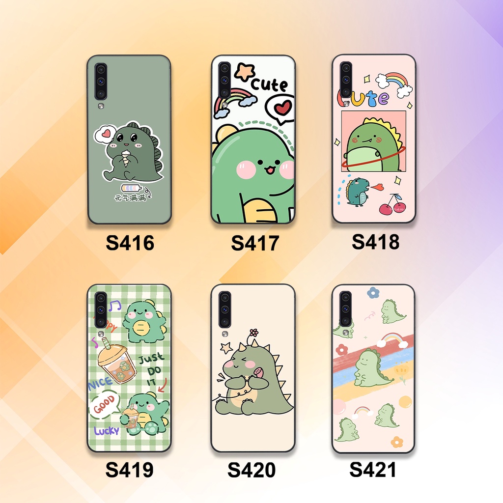 Ốp lưng Samsung Galaxy A30S - A50 - A50S - A70 in hình khủng long cute