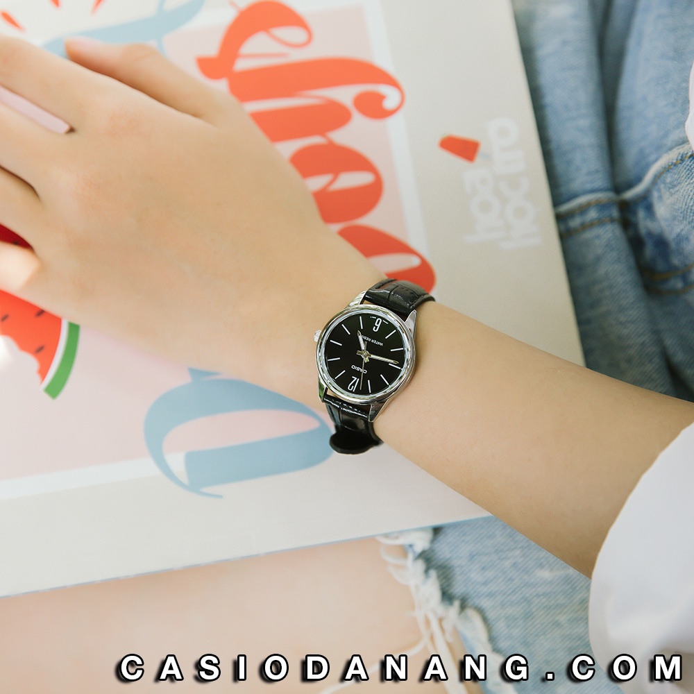 Đồng hồ nữ dây da Casio chính hãng LTP-V005L-1BUDF