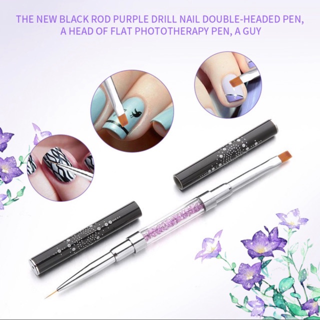 Cọ nét - cọ gel cán đá 2 đầu hàng sịn