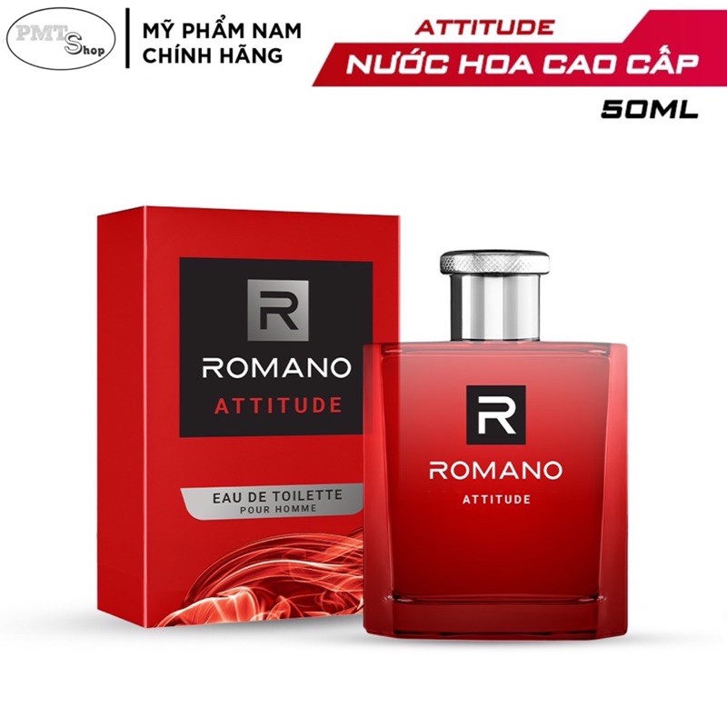 Nước hoa cao cấp Romano 50ml Attitude | Vip | Classic | Force | Gentleman sang trọng đẳng cấp, nồng ấm cá tính