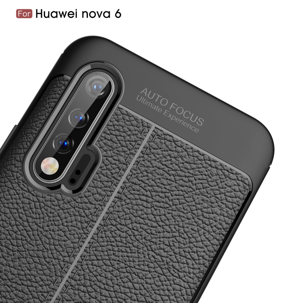 Ốp lưng TPU da chống sốc cho Huawei Nova 6 / Nova 6 S