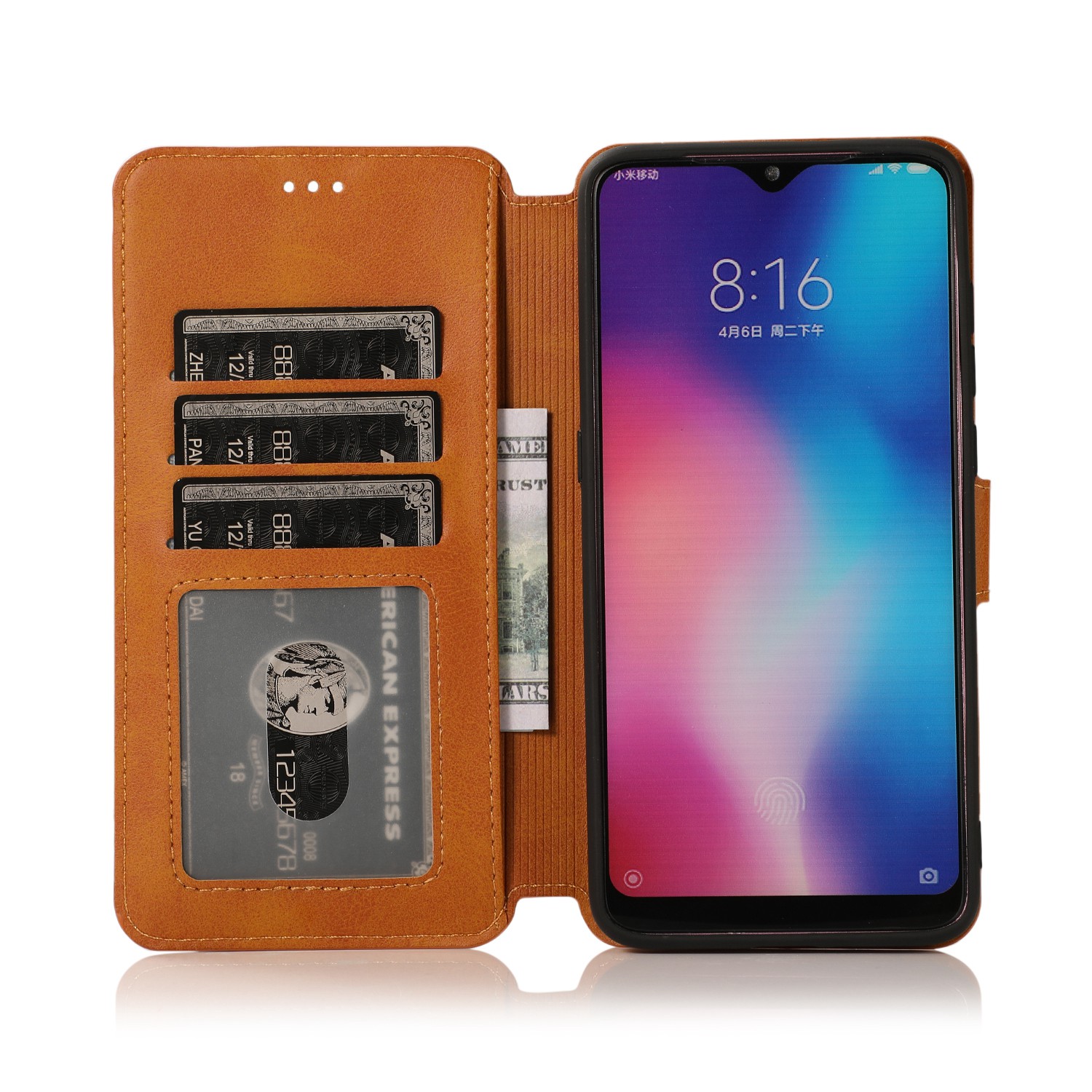 Bao Da Nắp Gập Có Ngăn Đựng Thẻ Cho Xiaomi 8 / Mi 9 / Mi 10 / Mi 10 Pro / Mi 10 Lite / Mi 10x 5g / Mi 6x / Mi A2 Lite