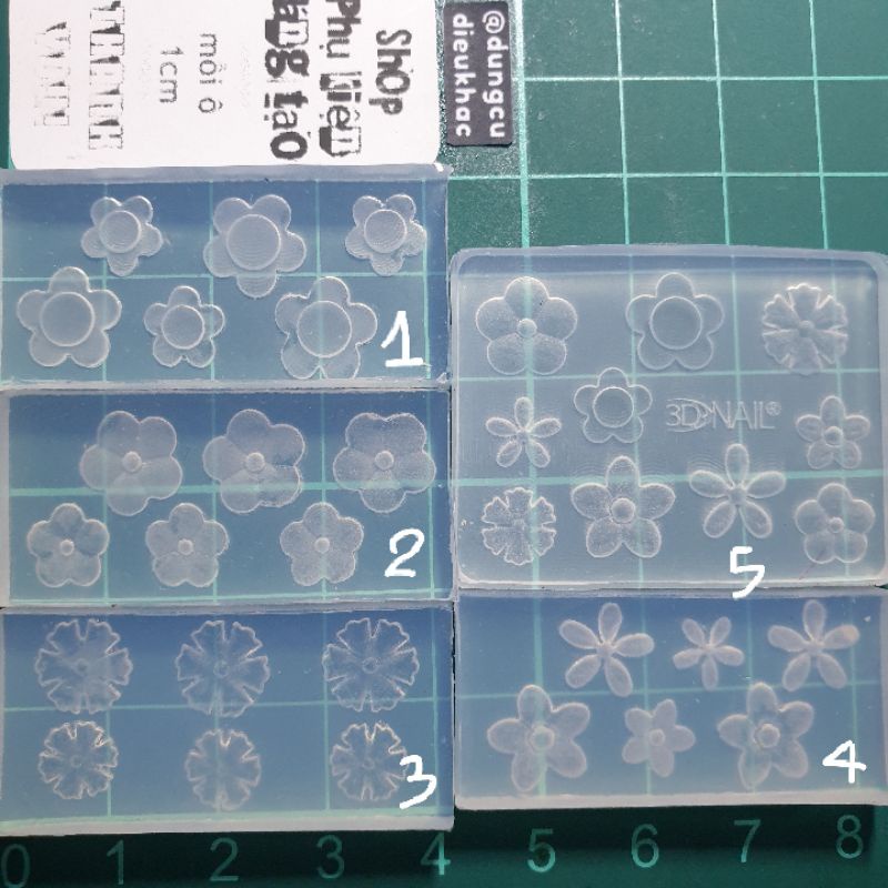 Khuôn hoa silicon khối mỏng -kkml01