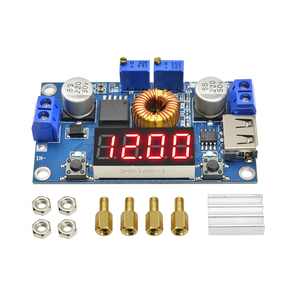 Mô Đun Hạ Áp 5A CC/CV Có Đèn LED Hiển Thị Kỹ Thuật Số
