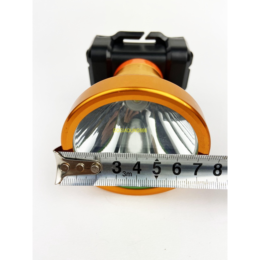 Đèn Pin Đội Đầu A395 bóng led ánh sáng mạnh chống nước  Ánh sáng vàng và trắng Có ren gắp TRIPOD