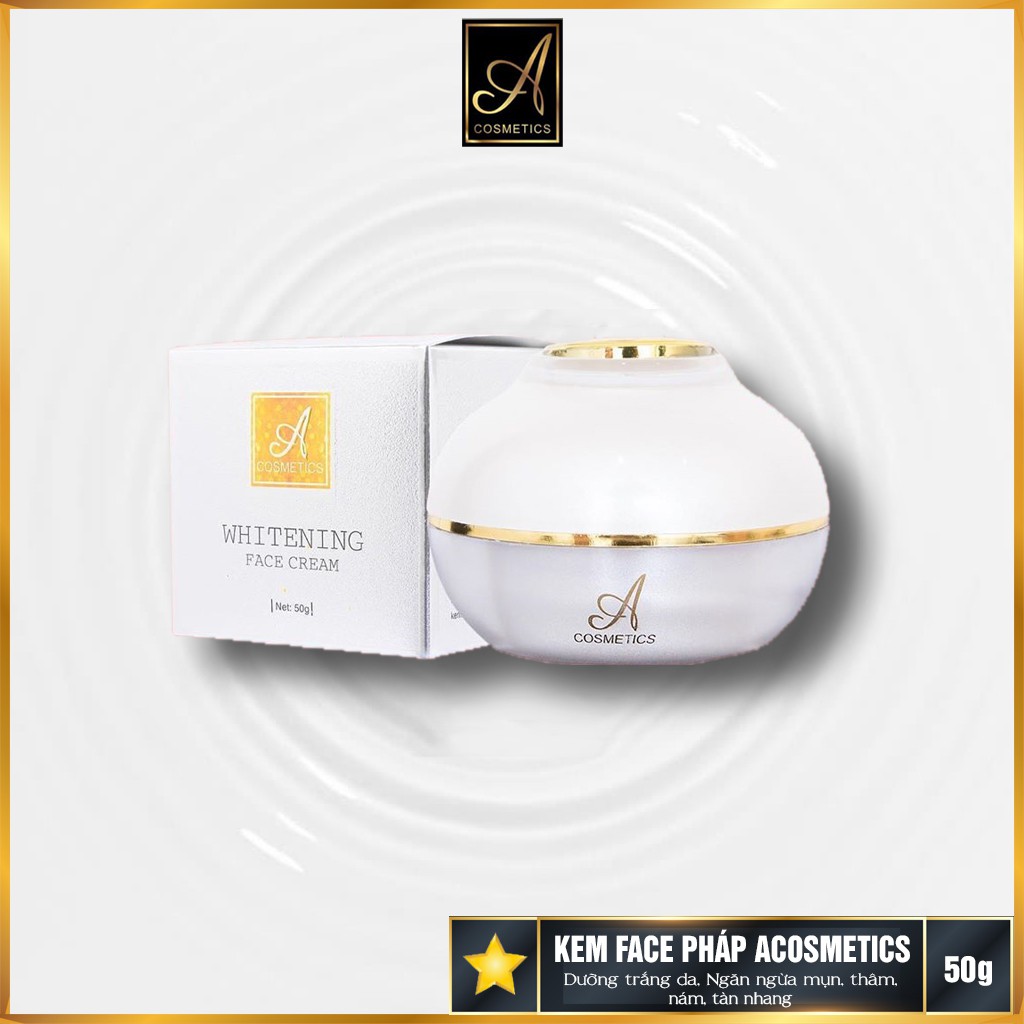 Kem Face Pháp Acosmetics - Kem dưỡng trắng da mặt - 50g - Giúp ngăn ngừa mụn, thâm nám tàn nhang,Hiệu quả chỉ sau 1 tuần