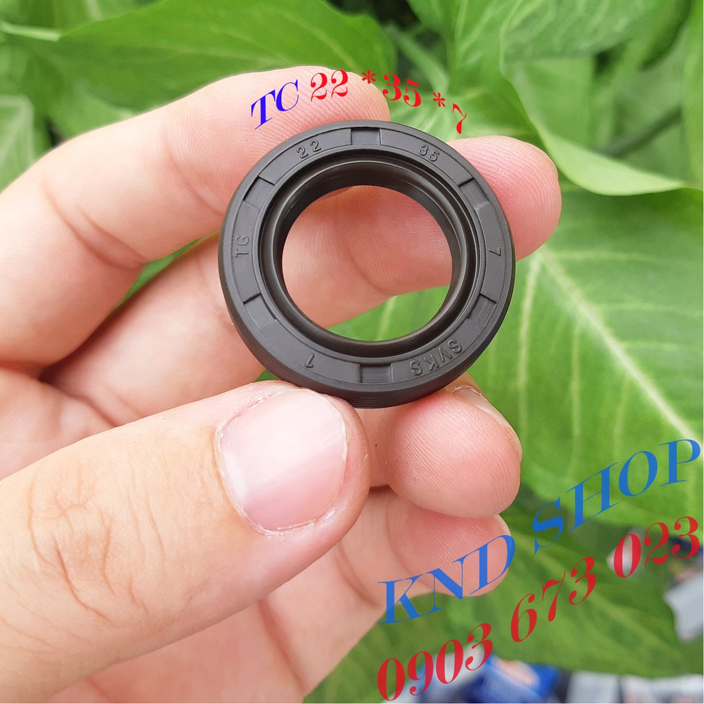 Bộ 3 Phốt Nhớt đầu rửa 1HP chặn dầu hiệu SVKS TG 22*35*7 máy bơm nước và máy phát điện công nghiệp | KND Shops