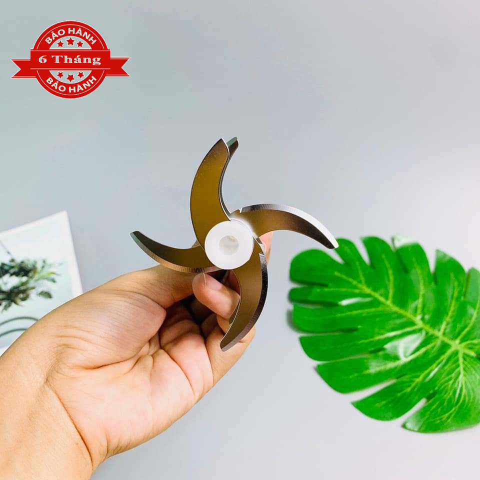 Máy xay đa năng Hattiecs bản nâng cấp 6 lưỡi chính hãng- Máy xay cho bé ăn dặm, máy xay thịt, rau củ quả