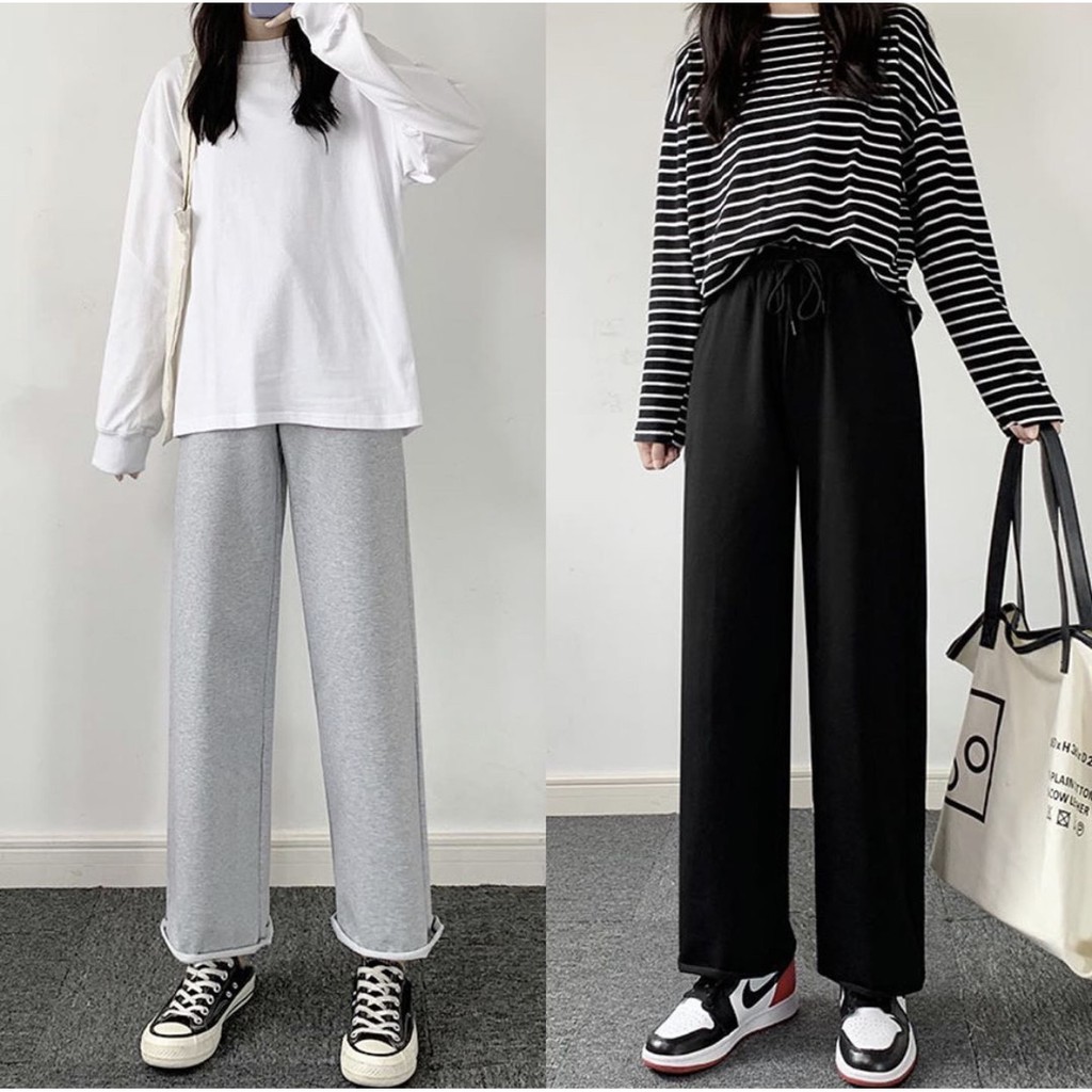 [Mã FAMAYWA giảm 10K đơn 50K] Quần Vải Nỉ Ống Suông Rách Gối Lai Tưa Iru Jem Closet ( 3 size 40kg-80kg ) | BigBuy360 - bigbuy360.vn