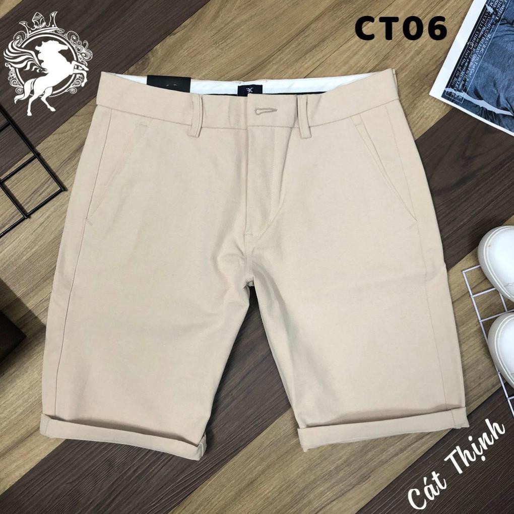 Quần Short Tây Âu, Quần Short Lửng Nam Chất Vải Cotton mè 👑 *