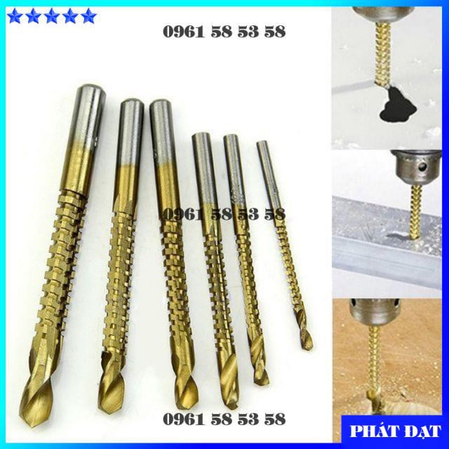 Bộ 6 Mũi Khoan Răng Cưa Khoét Lỗ Gỗ Đa Năng DrillPro (DCG)