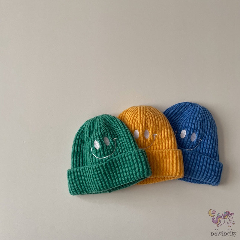 Mũ Dệt Kim Thêu Họa Tiết Hoạt Hình Kiểu Hàn Quốc Thời Trang Thu Đông Cho Bé Gái