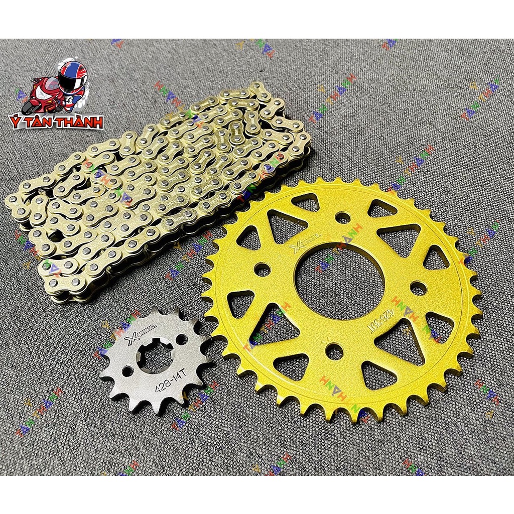 nhông sên đĩa x1r raider satria vàng MS 55