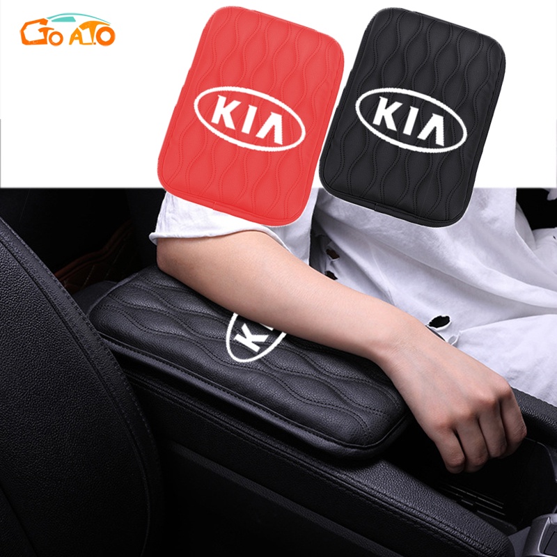 GTIOATO Đệm Tì Tay Ô Tô Đệm Da Lót Hộp Tỳ Tay Đệm Tỳ Tay Ô Tô Lót Hộp Tỳ Tay Đệm Kê Tay Cho Xe Hơi MiếNg LóT ChốNg ThấM ĐệM Tỳ Tay Trang Trí NộI ThấT Ô Tô Cho KIA Morning Seltos Sonet Carens Soluto Sedona K3 Forte Sorento Rondo Carnival