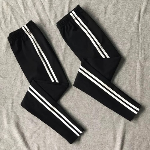 Quần Legging Lưng Liền Đen 2 Sọc Trắng Thun Co Giãn Mềm Mại | BigBuy360 - bigbuy360.vn