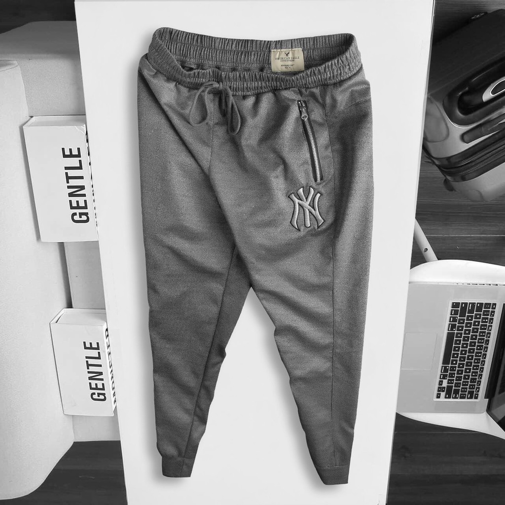 Quần jogger thể thao nam chất thun poly dày dặn [ NY ]