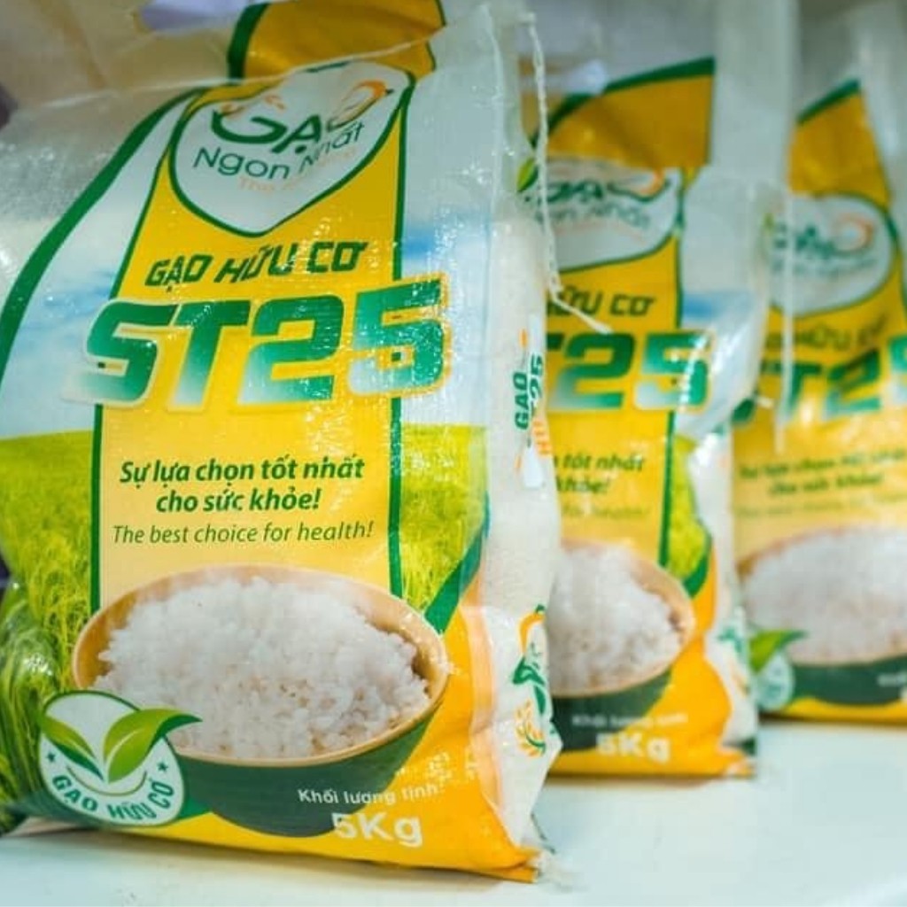 Gạo ST25 5kg - Gạo Ngon Nhất - Hàng chuẩn