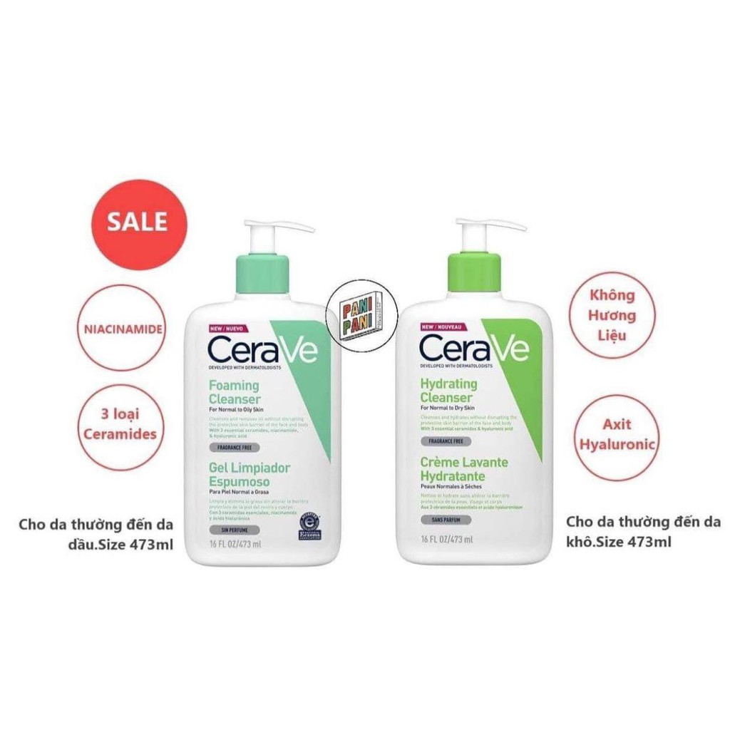 [100% AUTH] Sữa Rửa Mặt Cerave Facial Cleanser